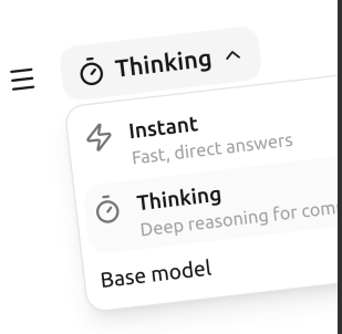 Reasoning mode artwork from the Chat Workspace product page.